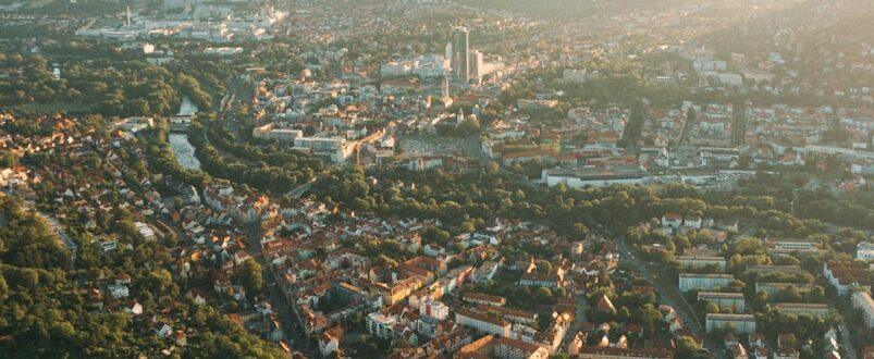 aerial view of city during daytime